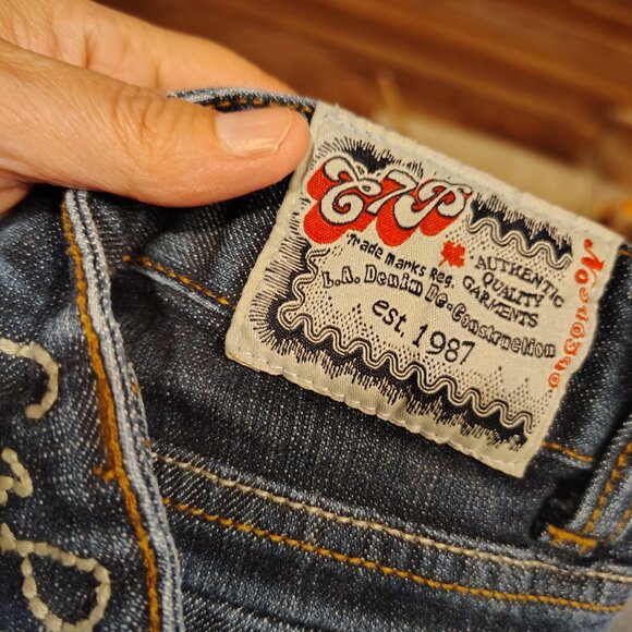 Chip & Pepper C7P Junior's Size 11 Blue Laguna Beach Flare Stretch Denim Jeans - Picture 13 of 13